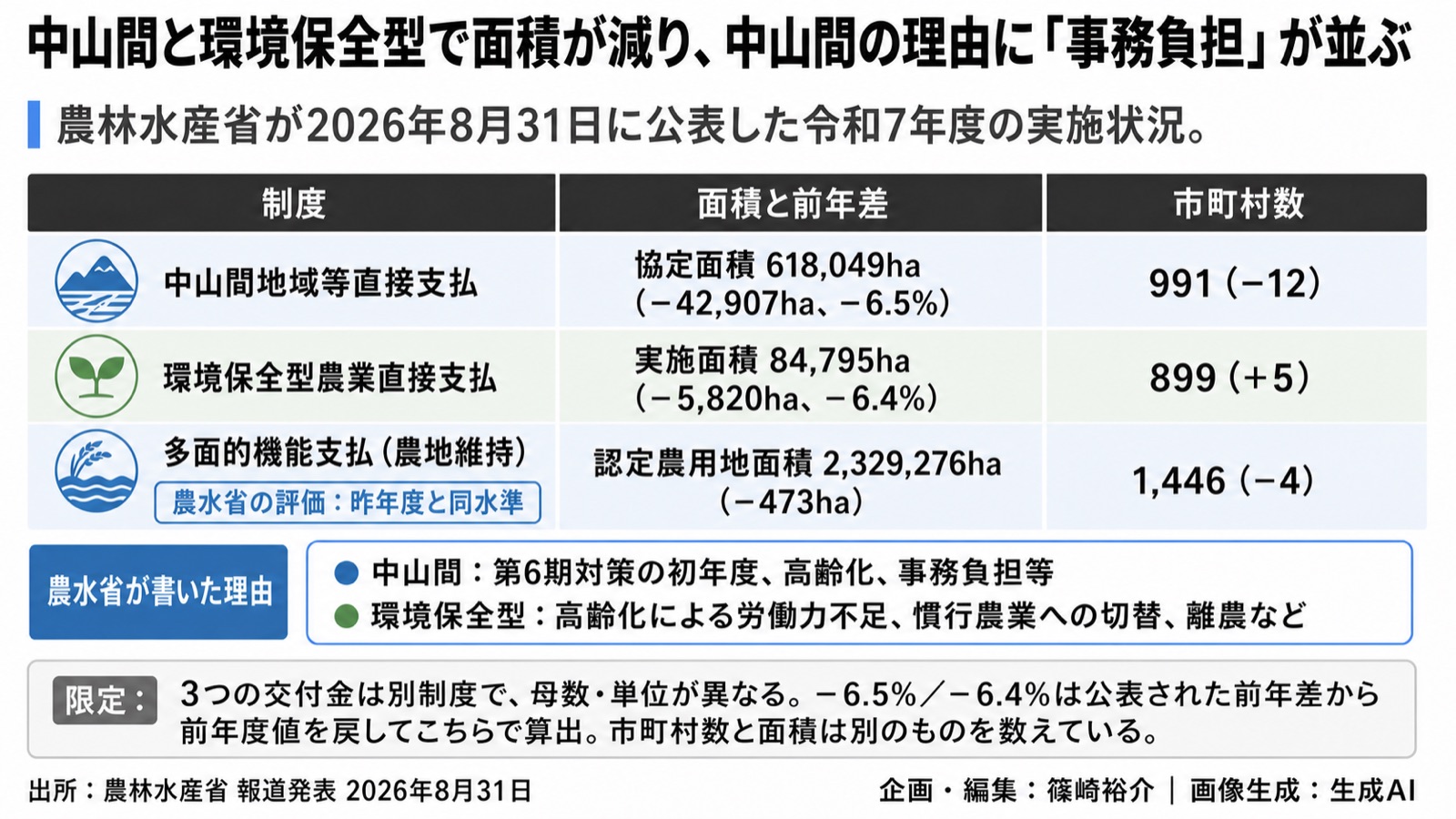 農地の多面的機能×交付金 図版2